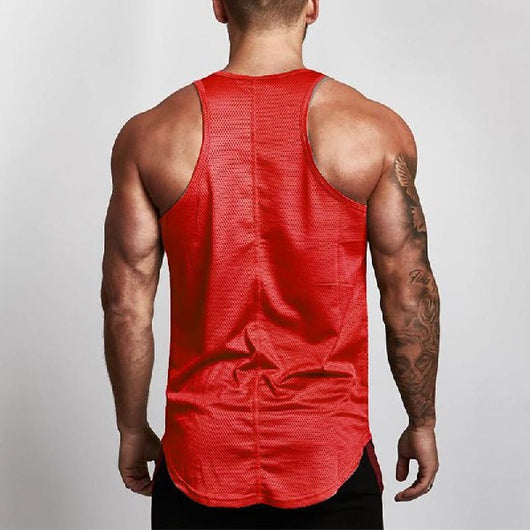 Camiseta Fitness Slim Fit para Hombre - Musculosa Deportiva Mesh - Image 25