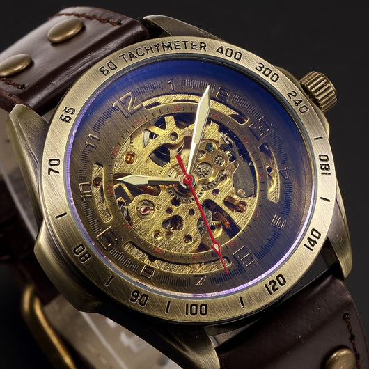Reloj Mecánico Automático Vintage Hueco de Estilo Nostálgico - Image 4