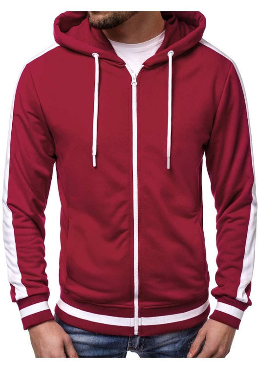 Sudadera con Capucha y Cierre de Contraste para Hombre - Image 8