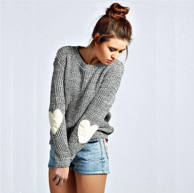 Suéter Pullover Cuello Redondo Talla Grande para Mujer - Image 5