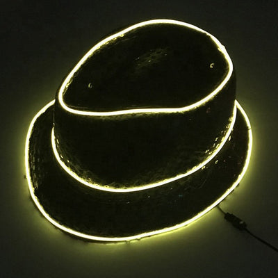 Sombrero de Fiesta Navideño con Lentejuelas Brillantes y Efecto Fluorescente - Image 5