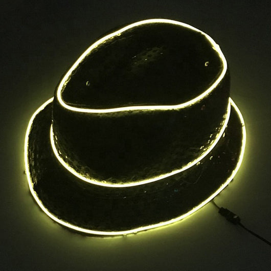 Sombrero de Fiesta Navideño con Lentejuelas Brillantes y Efecto Fluorescente - Image 5