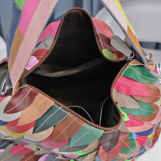 Bolso de Cuero Suave para Mujer con Capacidad Extra y Detalle de Costura Hoja - Image 5