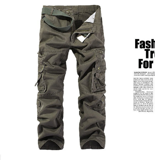 Pantalón Overol de Algodón Lavado con Múltiples Bolsillos - Image 8