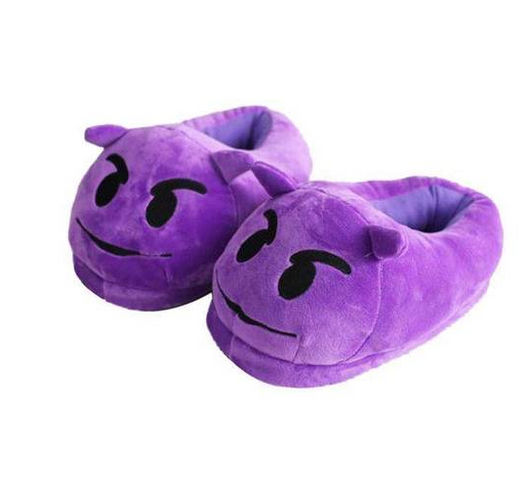 Pantuflas Peluche QQ Expression - Cómodas Zapatillas de Casa Divertidas