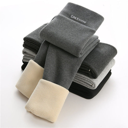 Pantalones Térmicos Talla Grande Cintura Alta Elásticos para Mujer