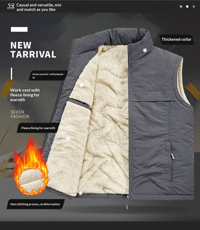 Chaleco Reversible Térmico para Hombre - Forro Polar Grueso y Cálido - Image 28