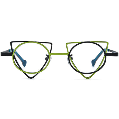 Gafas Graduadas Cat-eye Titanio Ultraligero con Lentes de Color - Image 4