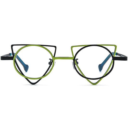 Gafas Graduadas Cat-eye Titanio Ultraligero con Lentes de Color - Image 4