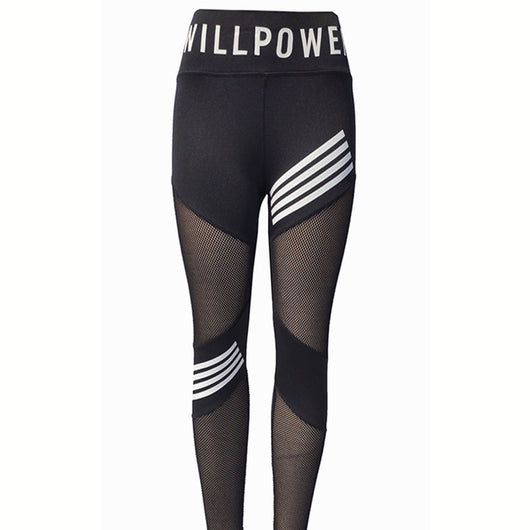 Pantalones Yoga Cintura Alta con Malla Deportiva - Image 5