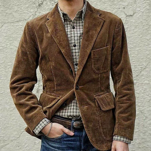Traje Minimalista Retro para Hombre - Diseño Clásico Contemporáneo - Image 11