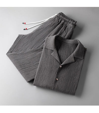 Conjunto Deportivo Casual Hombre Manga Corta Estilo Chino Premium - Image 14