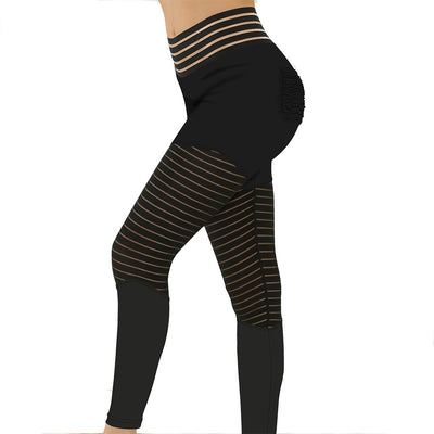 Pantalones Yoga Melocotón con Bolsillos y Detalles de Encaje - Image 2