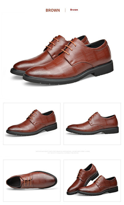 Zapatos Formales de Cuero Genuino para Hombre Talla Grande - Image 21