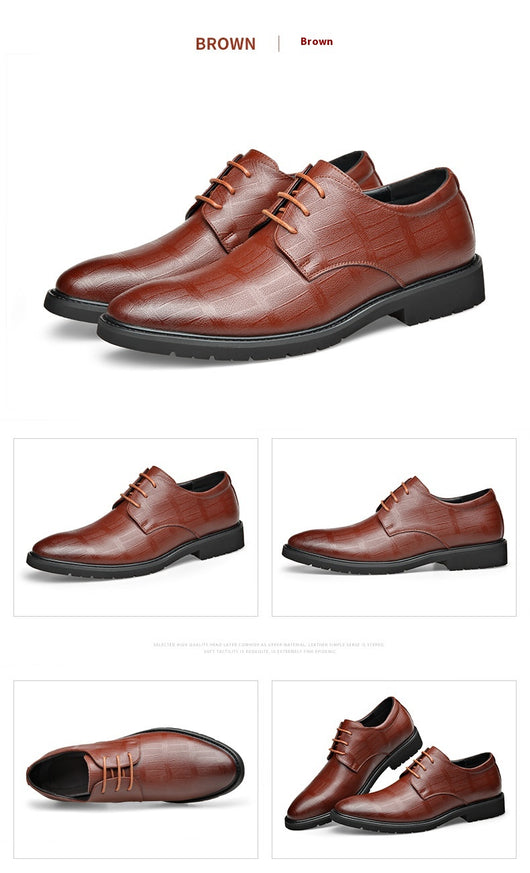 Zapatos Formales de Cuero Genuino para Hombre Talla Grande - Image 21