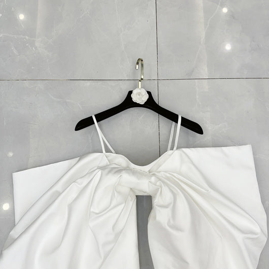 Blusa Elegante Off-Shoulder con Mangas Abullonadas y Moño Grande - Image 15