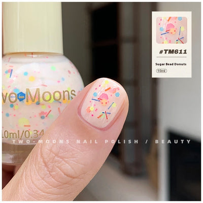 Esmalte de Uñas con Lentejuelas de Color Puro - Sin Horneado y Sin Desprendimiento - Image 18