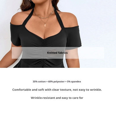 Blusa Elegante Ajustada al Talle con Hombros Descubiertos - Image 10