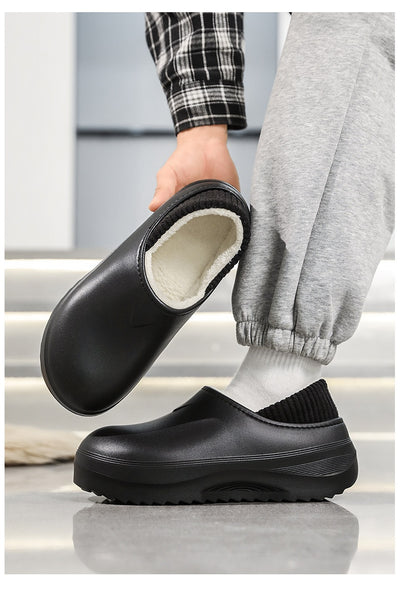 Pantuflas de Algodón para Hombre - Comodidad Invernal para Uso Exterior - Image 9