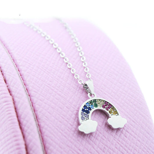 Collar Arcoíris con Nube - Diseño Minimalista para Mujer - Image 6