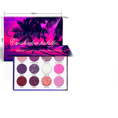 Paleta de Sombras Glitter 12 Colores Creativos para Ojos - Image 10