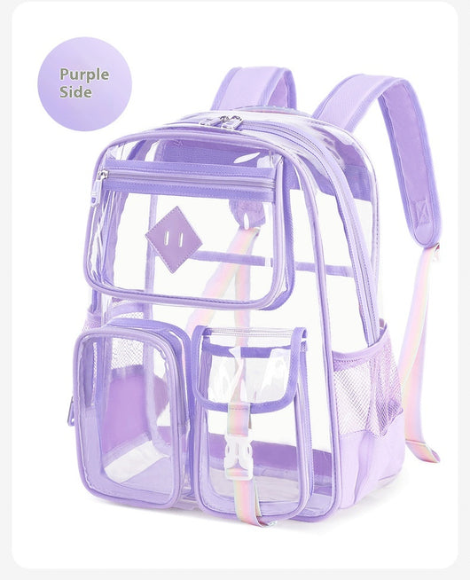 Mochila Escolar Transparente Impermeable para Primaria y Secundaria - Image 22