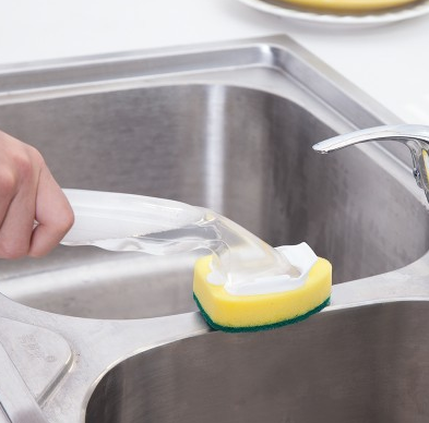 Cepillo Inyector de Agua para Ollas Antiadherentes - Esponja de Limpieza Inodora