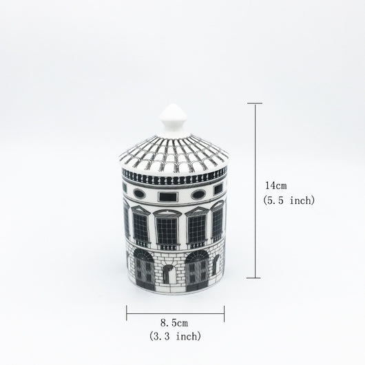 Tazas y Platillos con Diseño Clásico de Arquitectura - Image 3