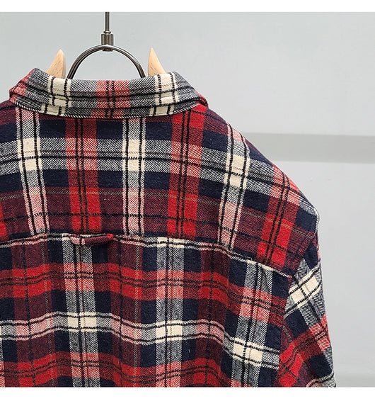 Camisa de Cuadros Verde en Algodón con Manga Larga - Image 18
