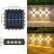 Luminária de Parede Solar de Luz Quente com 16 LEDs