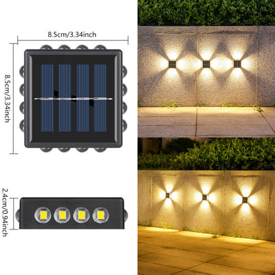 Lámpara Solar de Pared Espejo Convexo para Exterior - Iluminación de Jardín y Villa - Image 11