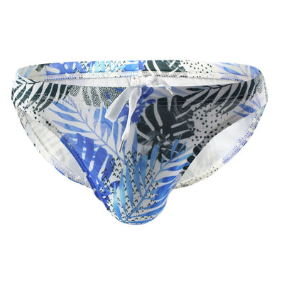 Bañador Estampado Tropical con Diseño de Hojas de Coco y Arce - Pantalón de Playa Multicolor Trendy - Image 12