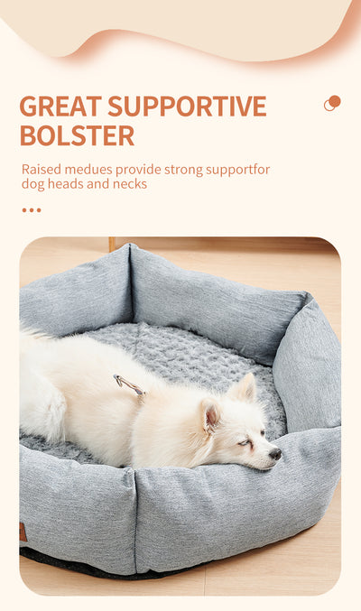 Cama Hexagonal de Terciopelo para Perros - Sofá Calmante y Acogedor - Image 10