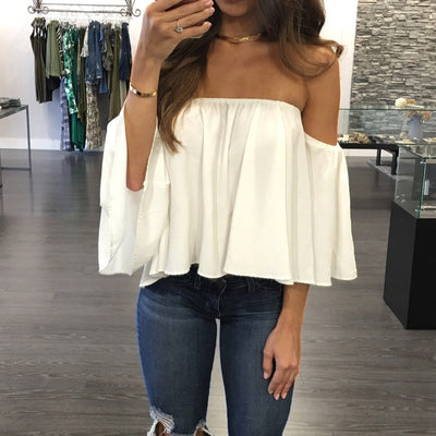 Blusa Chifón Elegante con Cuello Envuelto y Mangas Largas - Image 8