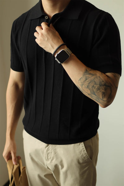 Camiseta Básica Americana Hombre Color Sólido - Image 17