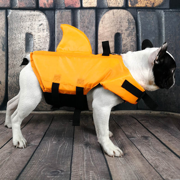 Chaleco Salvavidas para Perros Diseño Tiburón - Protección Acuática Verano