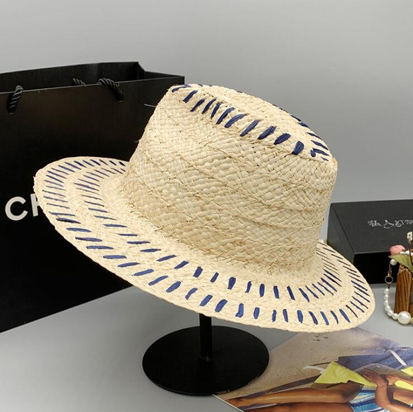 Visera Bordada Primavera Verano con Diseño Plano
