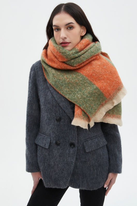 Bufanda Tejida Jacquard Otoño Invierno Estilo Europeo y Americano - Image 15