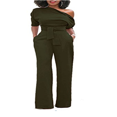 Pantalón Ancho con Hombros Descubiertos y Botones - Image 10