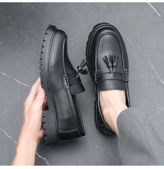 Zapatos de Cuero con Flecos para Hombre - Slip-on Versátil - Image 15