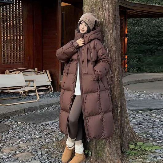 Abrigo Largo Acolchado Impermeable para Mujer - Protección Total en Invierno - Image 4