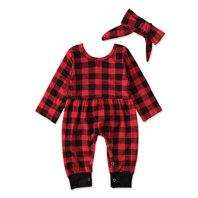 Conjunto de Niña a Cuadros con Manga Larga - Pieza Única Versátil - Image 5