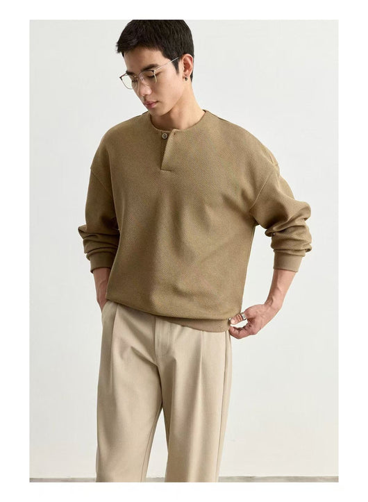 Sudadera Cuello Redondo Ligera para Hombre Talla Grande - Image 18