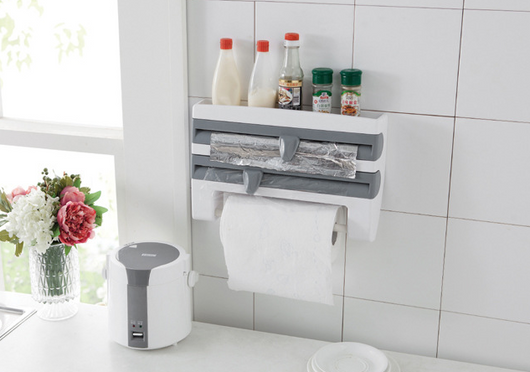 Organizador de Cocina Multiusos con Cortador de Film Adhesivo y Portarrollos - Image 5