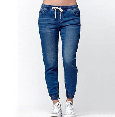 Jeans Skinny Mujer Efecto Teñido - Cintura Alta Ajustable - Image 6