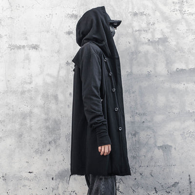 Abrigo Hoodie Yamamoto para Hombre - Diseño Elegante y Versátil - Image 4