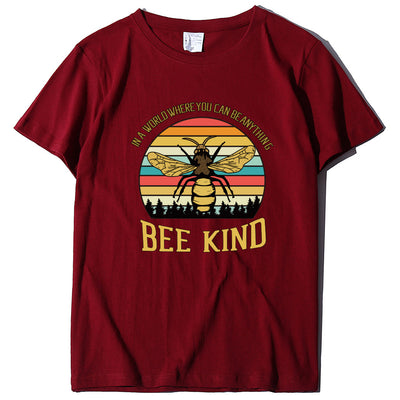 Camiseta Suelta Estampado Abeja con Letras - Diseño Moderno y Cómodo - Image 8