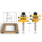 2-Piece Tenon West Cabinet Door Router Bit Set