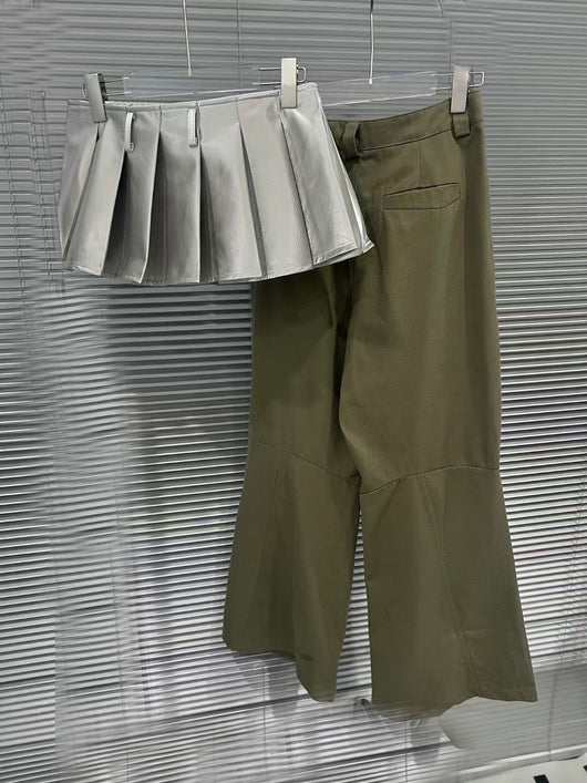 Pantalón Workwear Ancho de Pierna Suelta Estilo Hot Girl - Image 8