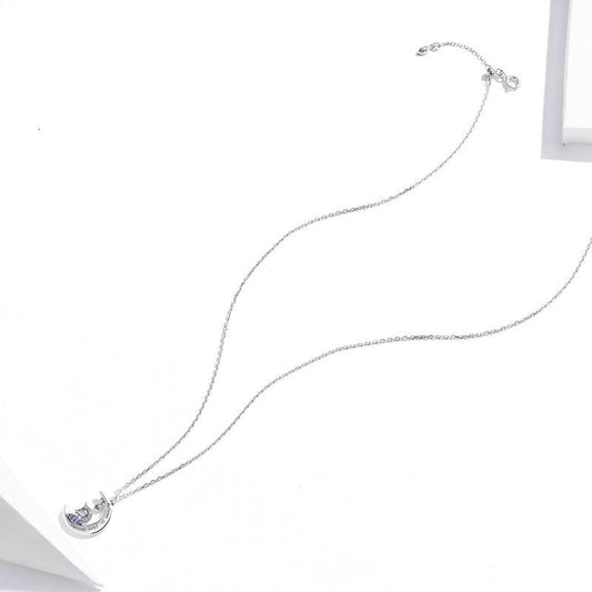 Collar de Plata Esterlina 925 Diseño Lunar - Image 2